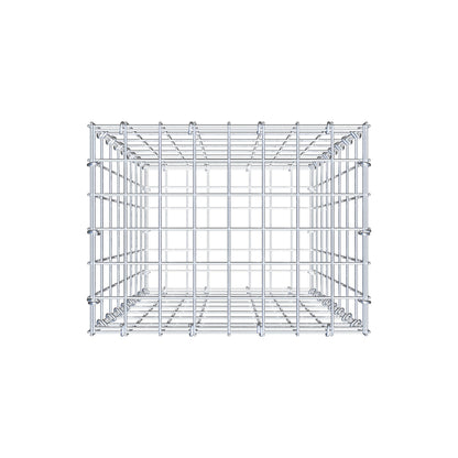 Gabion 80 cm x 40 cm x 30 cm (L x H x D), maskestørrelse 5 cm x 10 cm, C-ring