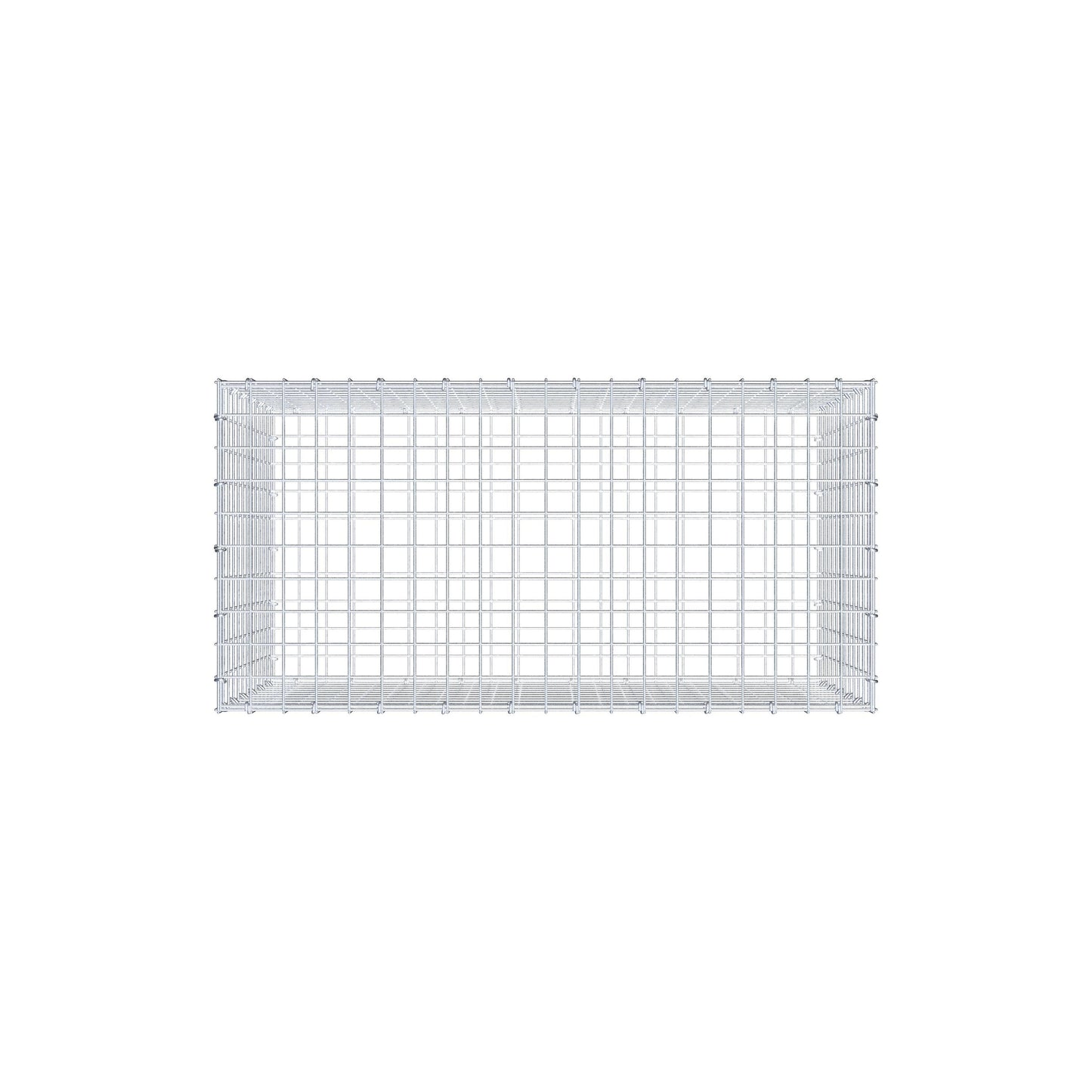 Gabion 100 cm x 60 cm x 50 cm (L x H x D), mesh size 5 cm x 5 cm, C-ring