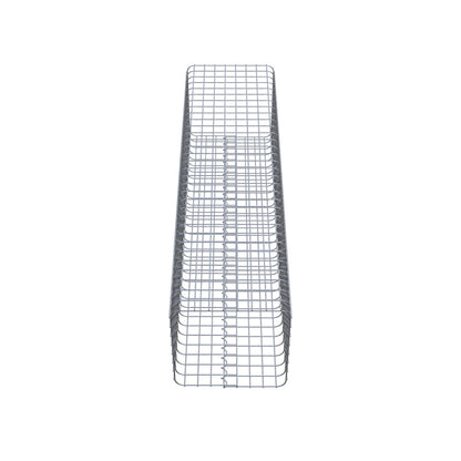 Gabionensäule eckig 42 cm x 42 cm, 160 cm Höhe, MW 5 cm x 5 cm