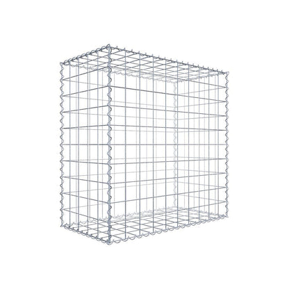 Lot de 2 gabions 100 cm x 100 cm x 50 cm (L x H x P), mailles 10 x 10 cm, spirale