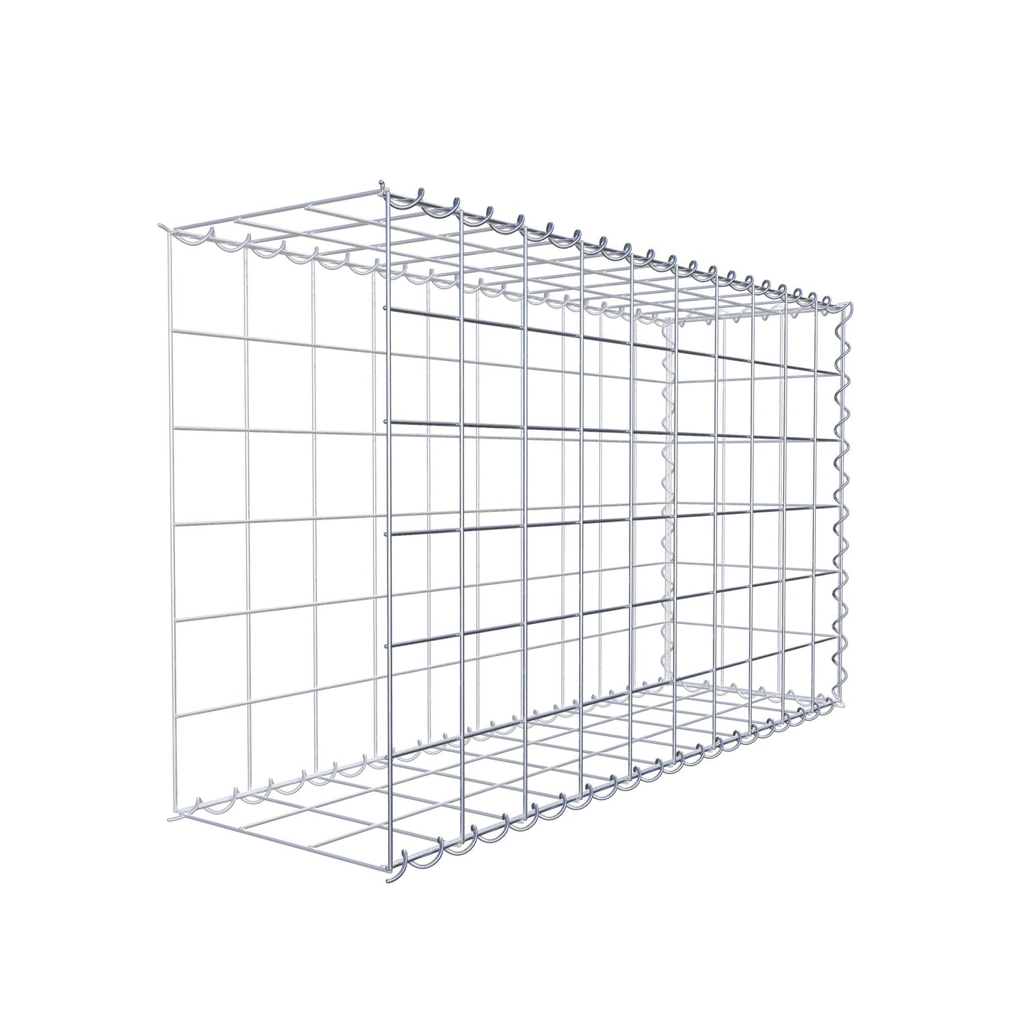 Anbaugabione Typ 2 100 cm x 60 cm x 30 cm (L x H x T), Maschenweite 10 cm x 10 cm, Spirale