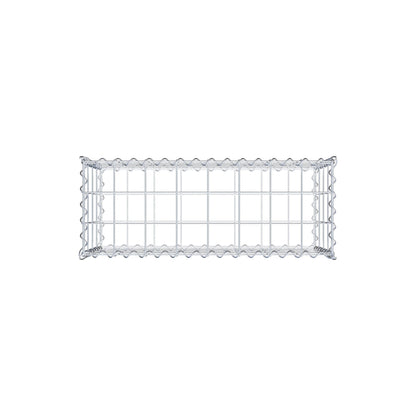 Gabione 80 cm x 40 cm x 30 cm (L x H x T), Maschenweite 10 cm x 10 cm, Spirale