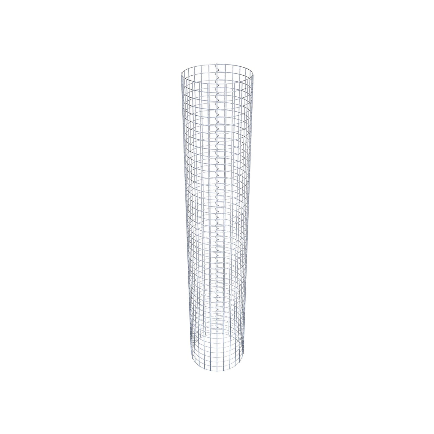 Coluna de gabião redonda 42 cm de diâmetro, 230 cm de altura, malhagem 5 cm x 5 cm