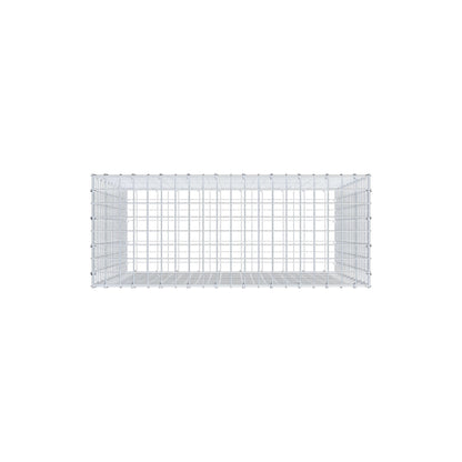 Gabion 100 cm x 100 cm x 40 cm (L x H x D), mesh size 5 cm x 5 cm, C-ring