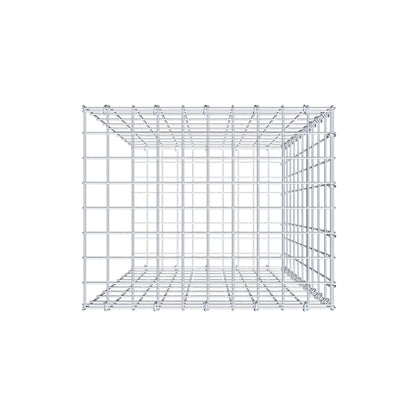 Monteret gabion type 2 100 cm x 50 cm x 40 cm, maskestørrelse 5 cm x 10 cm, C-ring