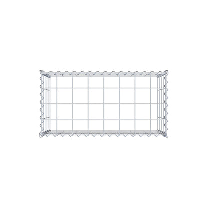 Opvokset gabion type 3 80 cm x 40 cm x 40 cm (L x H x D), maskestørrelse 10 cm x 10 cm, spiral