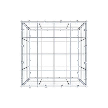 Gabione 40 cm x 40 cm x 40 cm (L x H x T), Maschenweite 10 x 10 cm, Spiralring