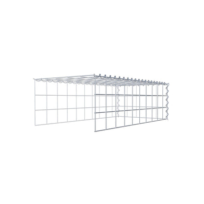 Anbaugabione Typ 4 100 cm x 30 cm x 50 cm (L x H x T), Maschenweite 10 cm x 10 cm, Spirale