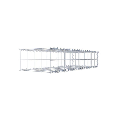 Opvokset gabion type 2 100 cm x 20 cm x 40 cm (L x H x D), maskestørrelse 10 cm x 10 cm, spiral