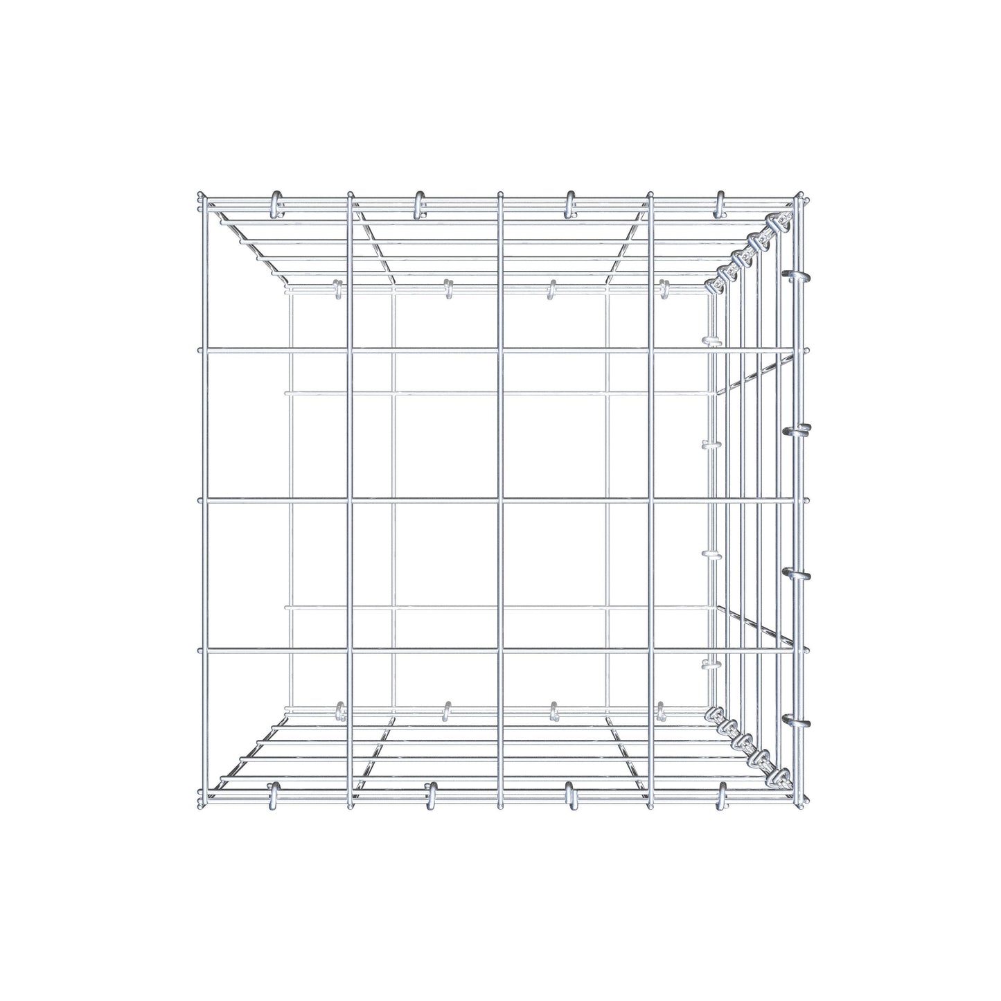 Pila adicional tipo 2 50 cm x 40 cm x 40 cm (L x A x P), malla 10 cm x 10 cm, anillo en C