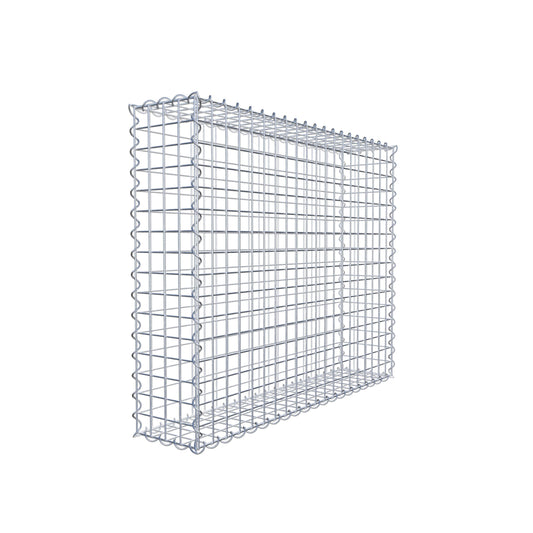 Gavión 100 cm x 80 cm x 20 cm (L x A x P), luz de malla 5 cm x 5 cm, en espiral