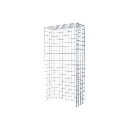 Gabbione aggiuntivo di tipo 4 100 cm x 20 cm x 50 cm (L x A x P), maglia 5 cm x 5 cm, anello a C