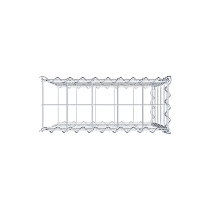 Opvokset gabion type 2 50 cm x 50 cm x 20 cm (L x H x D), maskestørrelse 10 cm x 10 cm, spiral