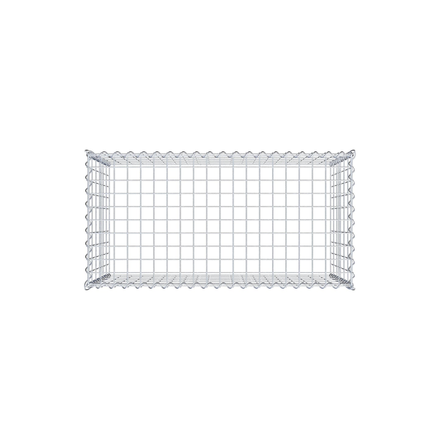 Gabião tipo 3 100 cm x 60 cm x 50 cm (C x A x P), malhagem 5 cm x 10 cm, espiral