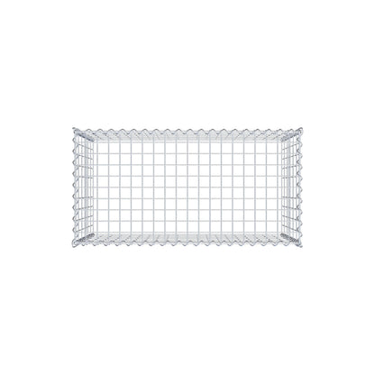 Gabião tipo 3 100 cm x 60 cm x 50 cm (C x A x P), malhagem 5 cm x 10 cm, espiral