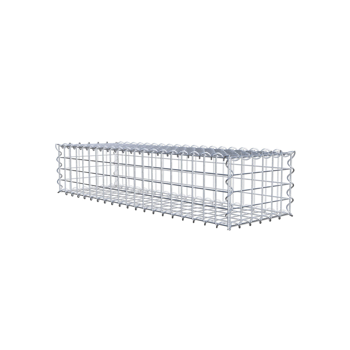 Gabion 100 cm x 20 cm x 30 cm (L x H x P), mailles 5 cm x 5 cm, spirale