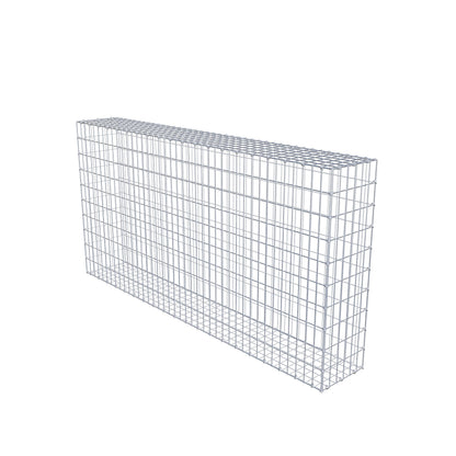 Gabion 200 cm x 100 cm x 30 cm (L x H x P), mailles 5 cm x 10 cm, anneau en C