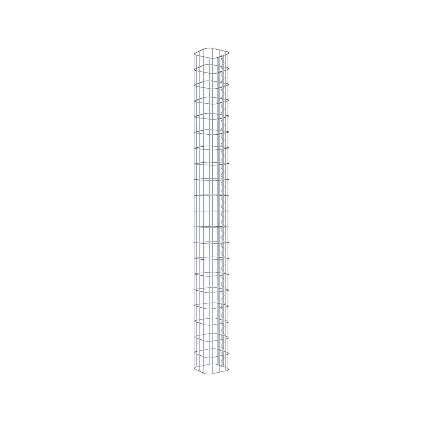 Columna de gaviones cuadrada 17 cm x 17 cm, 200 cm de altura, MW 5 cm x 10 cm