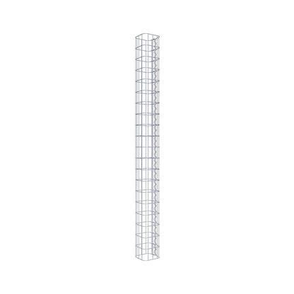 Columna de gaviones cuadrada 17 cm x 17 cm, 200 cm de altura, MW 5 cm x 10 cm