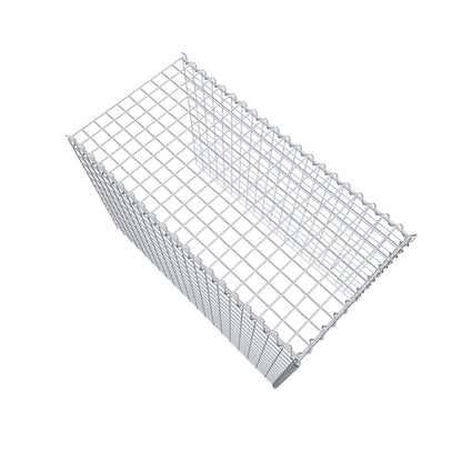 Gabbione aggiuntivo tipo 4 100 cm x 70 cm x 50 cm (L x H x P), dimensione maglia 5 cm x 5 cm, a spirale
