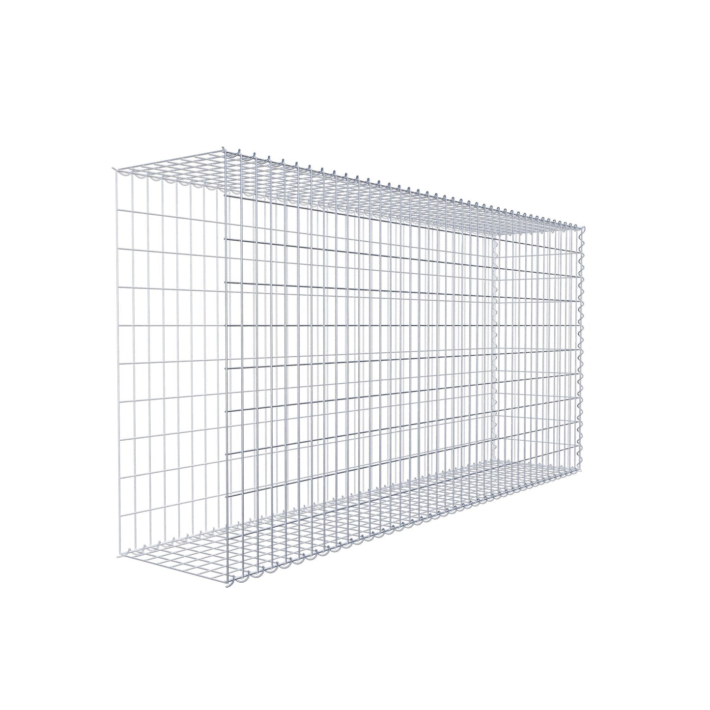 Opvokset gabion type 2 200 cm x 100 cm x 40 cm (L x H x D), maskestørrelse 5 cm x 10 cm, spiral