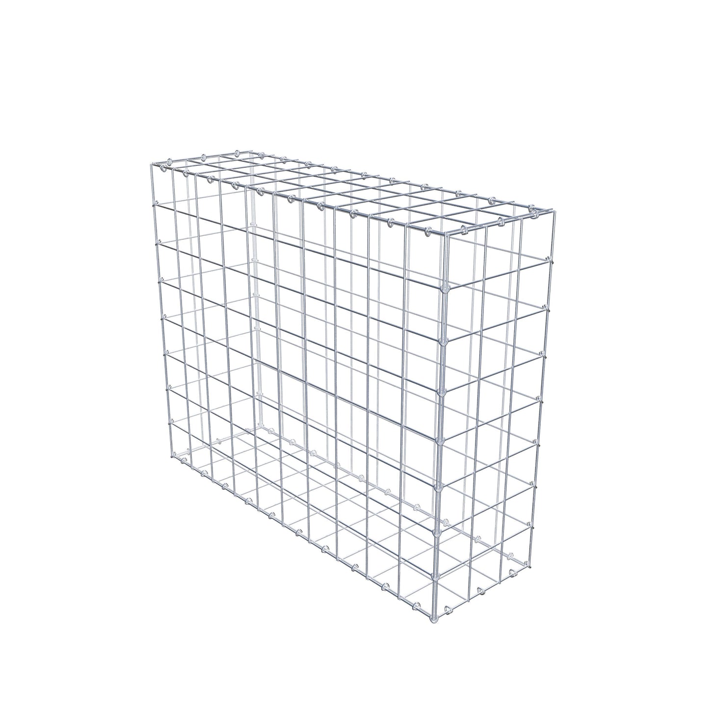 Gabione 100 cm x 80 cm x 30 cm (L x H x T), Maschenweite 10 cm x 10 cm, C-Ring