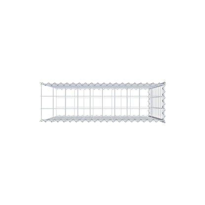 Opvokset gabion type 2 100 cm x 100 cm x 30 cm (L x H x D), maskestørrelse 10 cm x 10 cm, spiral