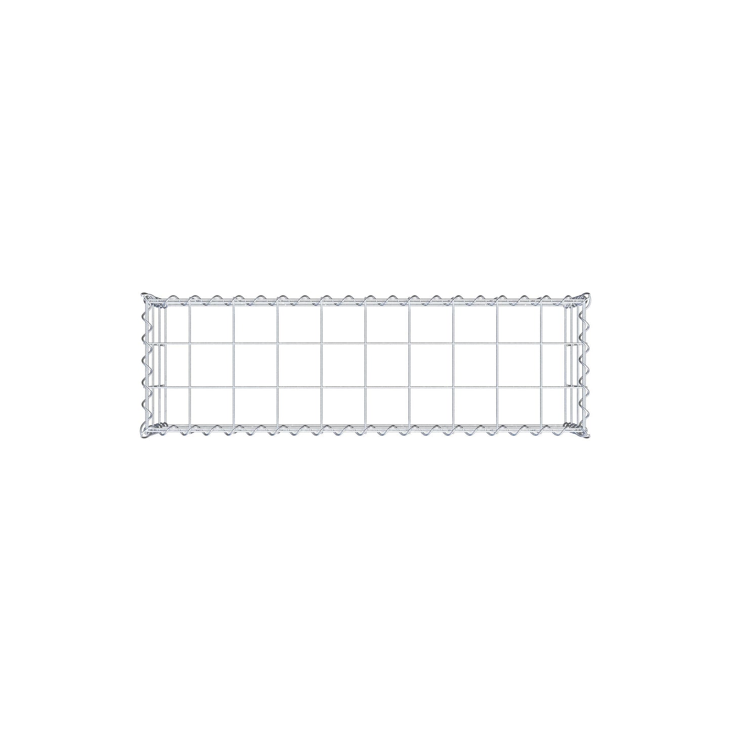 Anbaugabione Typ 3 100 cm x 30 cm x 30 cm (L x H x T), Maschenweite 10 cm x 10 cm, Spirale
