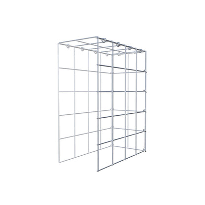 Monteret gabion type 4 50 cm x 40 cm x 20 cm (L x H x D), maskestørrelse 10 cm x 10 cm, C-ring