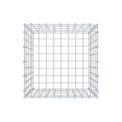 Monteret gabion type 3 50 cm x 50 cm x 50 cm (L x H x D), maskestørrelse 5 cm x 10 cm, C-ring