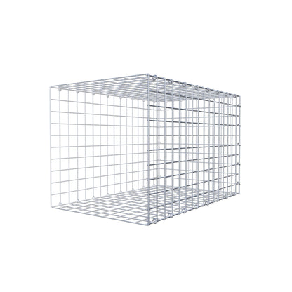 Mounted gabion type 2 80 cm x 50 cm x 50 cm (L x H x D), mesh size 5 cm x 5 cm, C-ring