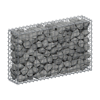 Gabião 100 cm x 60 cm x 20 cm (C x A x P), malhagem 5 cm x 5 cm, espiral