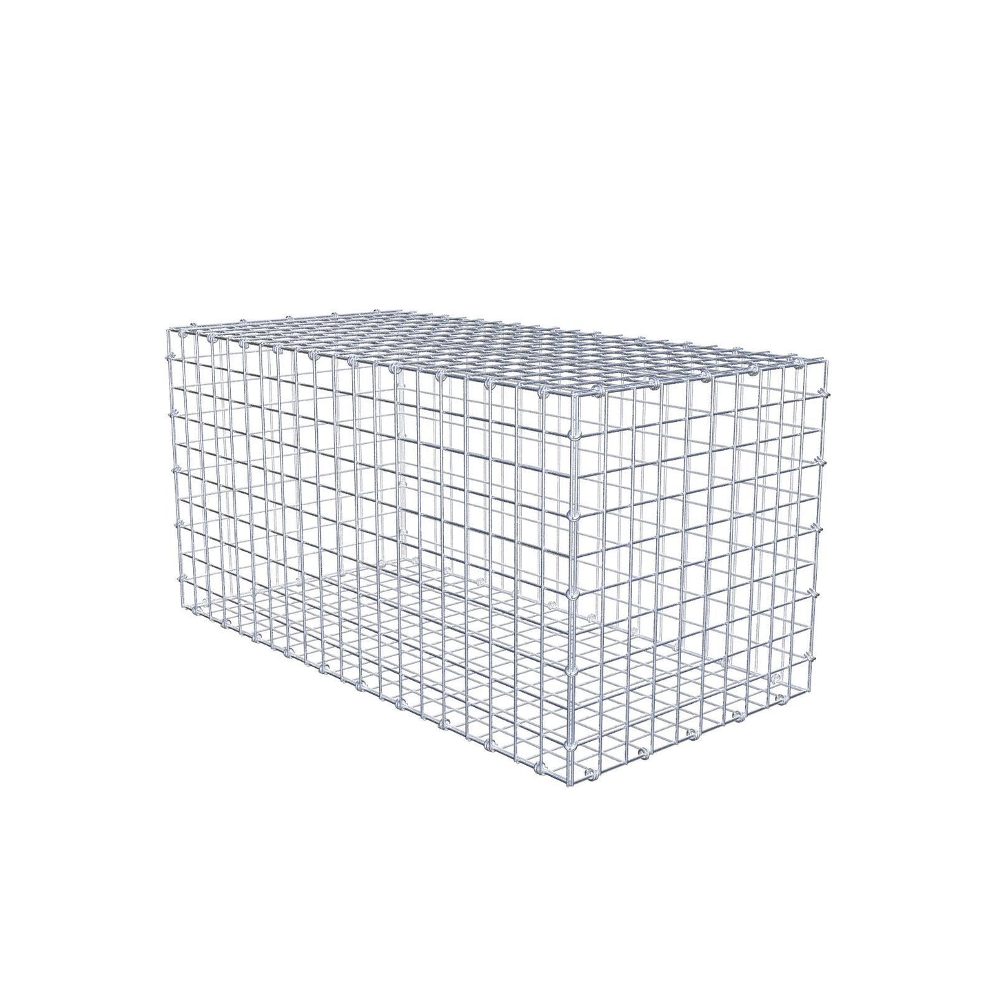Gabion 100 cm x 50 cm x 50 cm (L x H x D), maskestørrelse 5 x 5 cm, spiralring