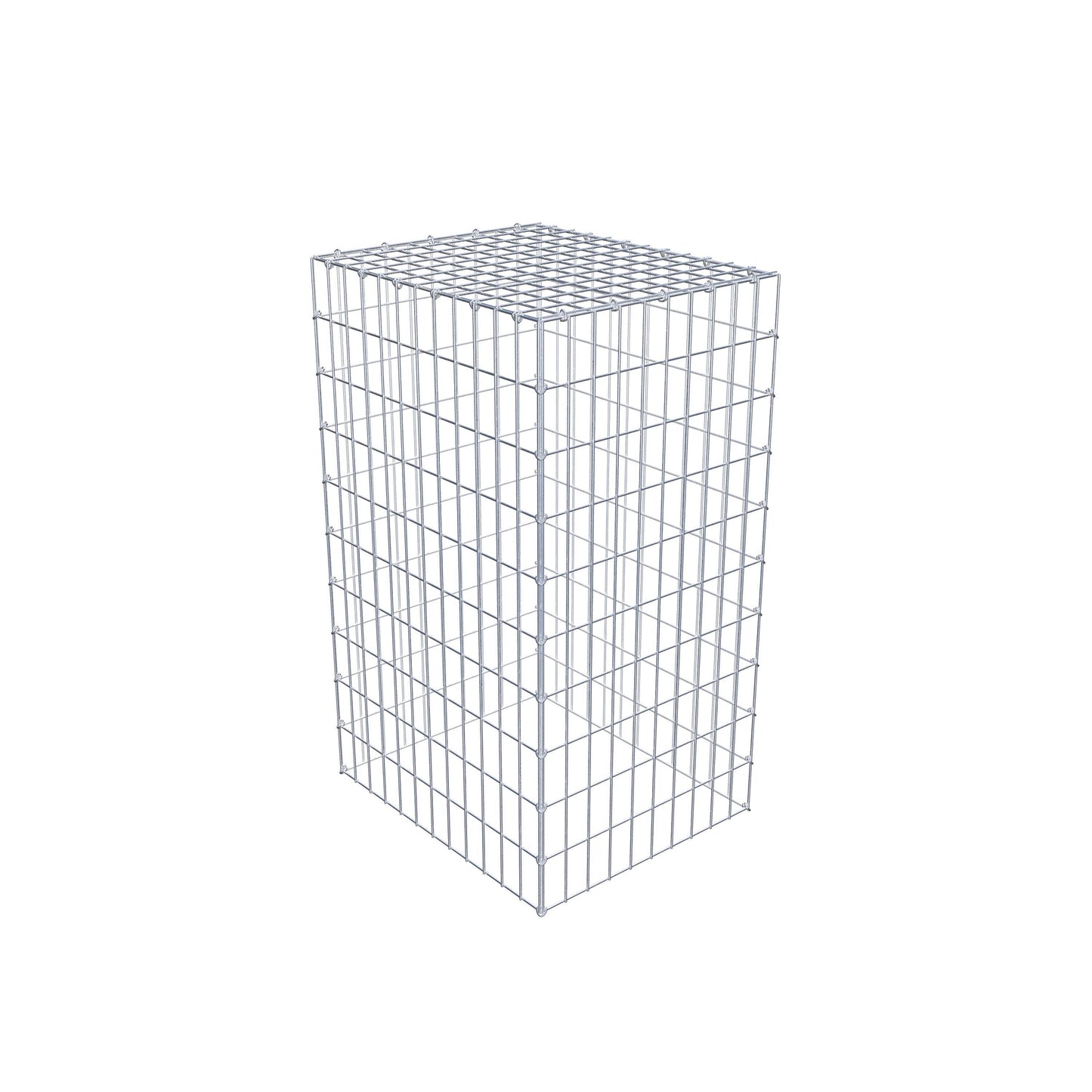 Gavión complementario de tipo 3 100 cm x 60 cm x 50 cm (L x A x P), malla 5 cm x 10 cm, anillo en C