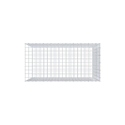 Gavión complementario de tipo 2 100 cm x 70 cm x 50 cm (largo x alto x fondo), malla 5 cm x 5 cm, anillo en C