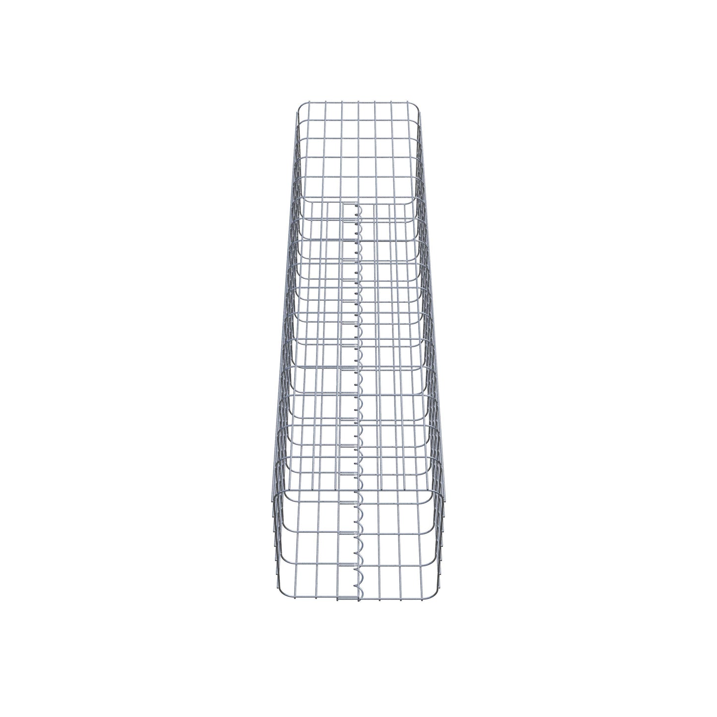 Gabionsøjle firkantet 37 cm x 37 cm, 160 cm højde, MW 5 cm x 10 cm