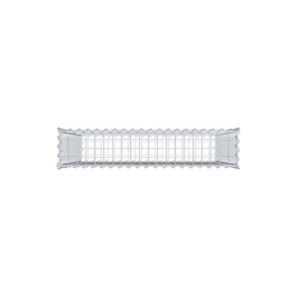 Schanskorf 100 cm x 100 cm x 20 cm (L x H x D), maaswijdte 5 cm x 5 cm, spiraalvormig