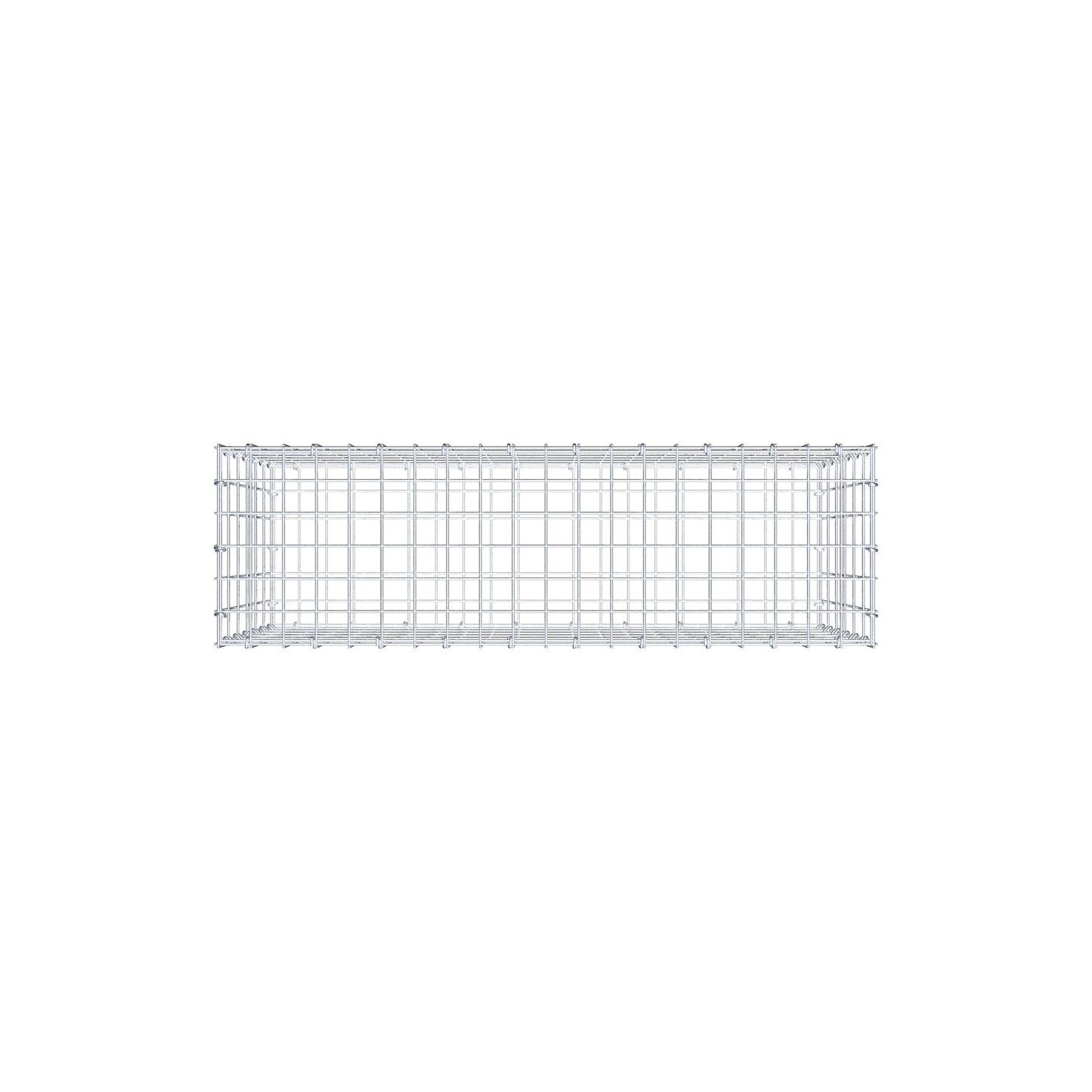 Gabion 100 cm x 60 cm x 30 cm (L x H x P), mailles 5 cm x 10 cm, anneau en C