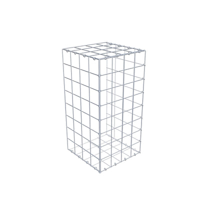 Pila adicional tipo 2 80 cm x 40 cm x 40 cm (L x A x P), malla 10 cm x 10 cm, anillo en C