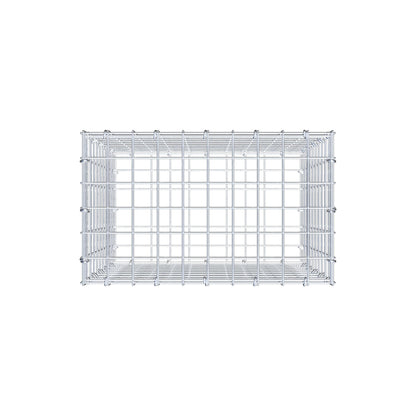 Gabião 50 cm x 50 cm x 30 cm (C x A x P), malhagem 5 cm x 5 cm, anel C