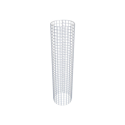 Coluna de gabião redonda 37 cm de diâmetro, 160 cm de altura, malhagem 5 cm x 5 cm