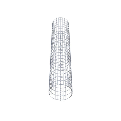 Colonne de gabion ronde 42 cm de diamètre, 230 cm de hauteur, mailles 5 cm x 10 cm