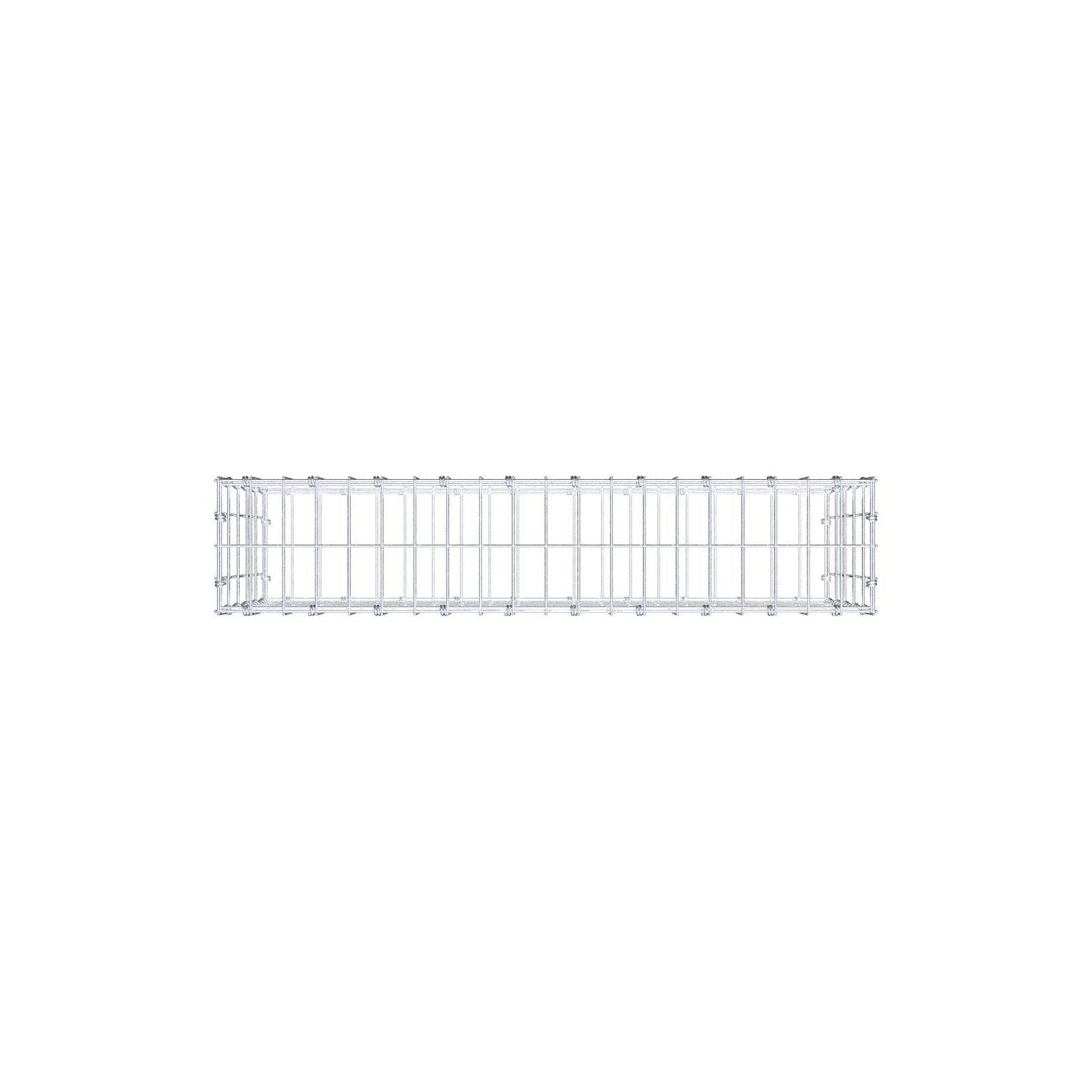 Schanskorf 100 cm x 50 cm x 20 cm (L x H x D), maaswijdte 5 x 10 cm, spiraalring