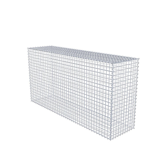 Gabione 200 cm x 100 cm x 50 cm (L x H x T), Maschenweite 5 cm x 5 cm, Spirale