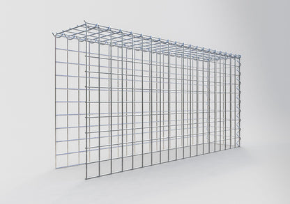 Gabbione aggiuntivo tipo 4 100 cm x 50 cm x 20 cm (L x H x P), dimensione maglia 5 cm x 5 cm, a spirale