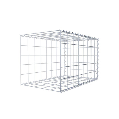 Opvokset gabion type 2 80 cm x 50 cm x 50 cm (L x H x D), maskestørrelse 10 cm x 10 cm, spiral