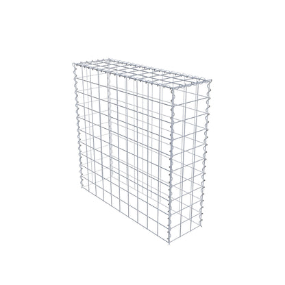 Opvokset gabion type 3 100 cm x 100 cm x 30 cm (L x H x D), maskestørrelse 10 cm x 10 cm, spiral