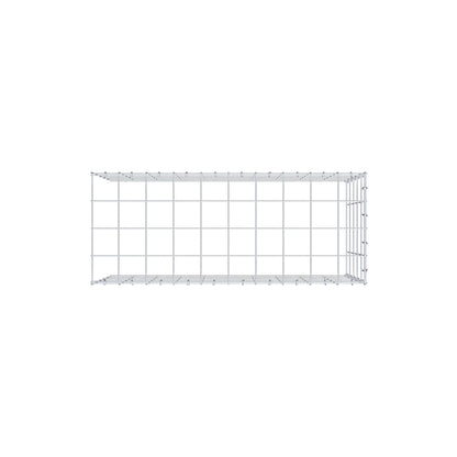 Monteret gabion type 4 100 cm x 50 cm x 40 cm (L x H x D), maskestørrelse 10 cm x 10 cm, C-ring