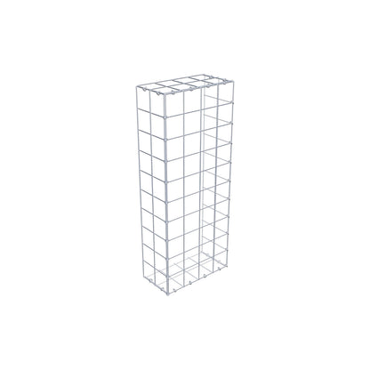 Mounted gabion type 2 100 cm x 20 cm x 40 cm (L x H x D), mesh size 10 cm x 10 cm, C-ring