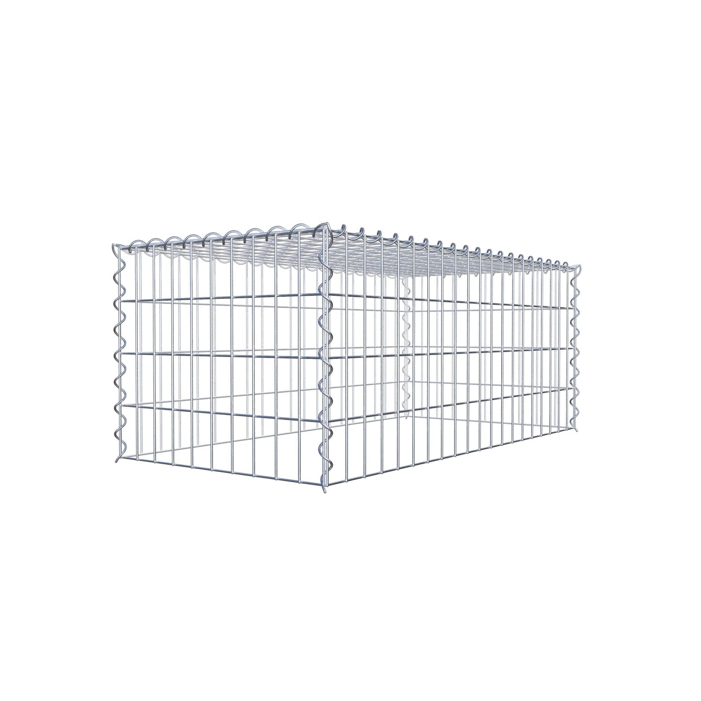 Extra gabion typ 3 100 cm x 40 cm x 50 cm (L x H x D), maskstorlek 5 cm x 10 cm, spiral